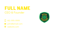 Soccer Field Badge Business Card Design