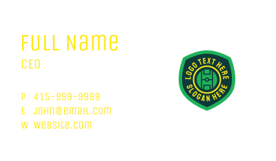 Soccer Field Badge Business Card Image Preview