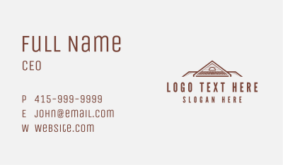 House Roof Attic Business Card Image Preview
