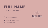 Feminine Flower Wordmark Business Card Image Preview