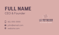 Feminine Flower Wordmark Business Card Image Preview