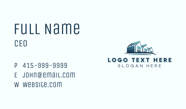 Residential Realty Roof Business Card Design Image Preview