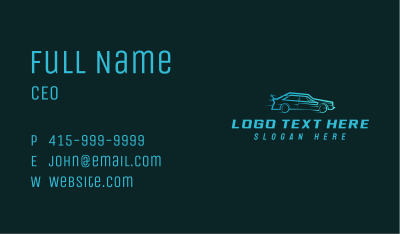 Fast Racing Car Business Card Image Preview