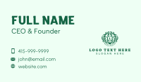 Nature Shield Crest Business Card Preview