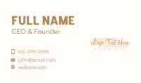 Watercolor Cursive Wordmark Business Card Preview