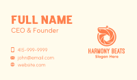 Orange Shrimp Camera Shutter Business Card Image Preview
