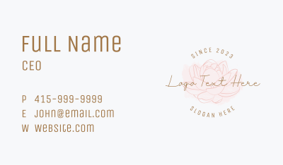 Floral Feminine Business Business Card Image Preview
