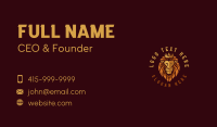 Animal lion Crown Business Card Design