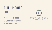 Natural Berry Wreath Business Card Image Preview