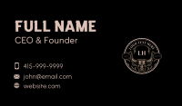 Bull Western Saloon Business Card Design