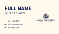 USA Flag Sun Business Card Preview