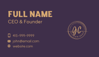 Gold Lettermark Business Business Card Image Preview