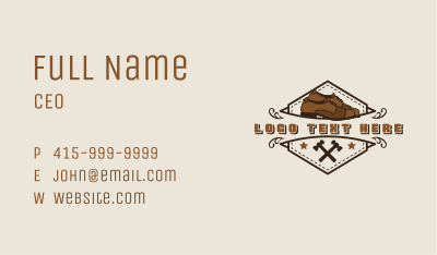 Loafer Shoes Cobbler Business Card Image Preview