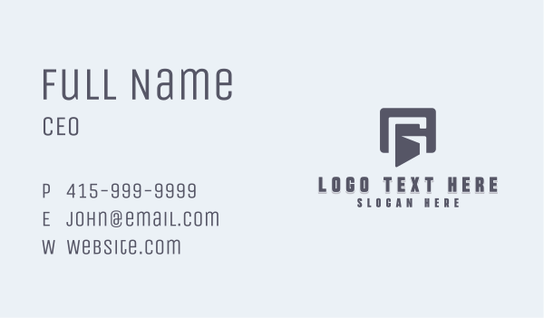 Agency Company Letter G Business Card Design Image Preview