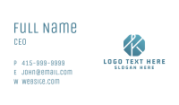 Tech Finance Letter K Business Card Image Preview