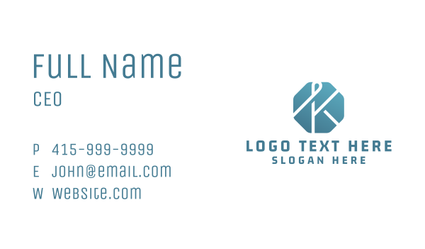 Tech Finance Letter K Business Card Design Image Preview