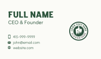 Grass Weed Shovel Badge Business Card Image Preview