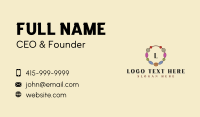 Handmade Beads Crafting Business Card Design