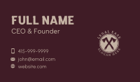 Circle Axe Tool Business Card Image Preview