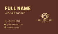 American Football Letter A Business Card Image Preview