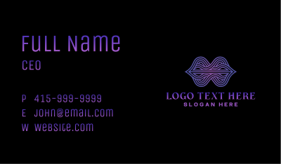 Wave Frequency String Business Card Image Preview
