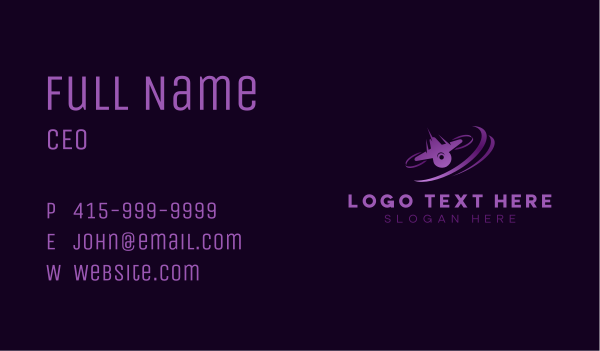 Aerial Drone Racing Business Card Design Image Preview