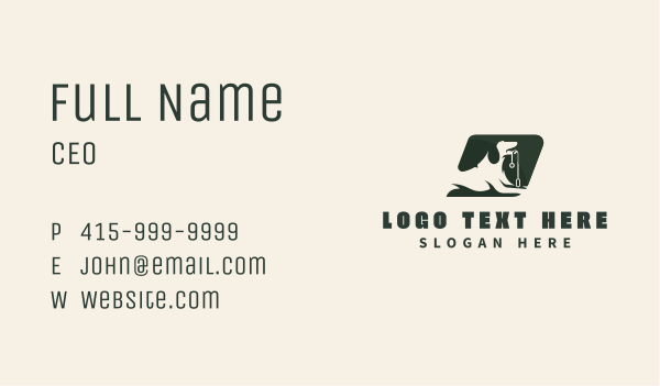 Dog Training Leash Business Card Design Image Preview