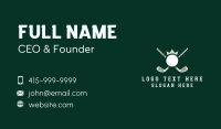 Golf Club King Business Card Design