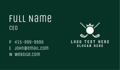 Golf Club King Business Card Image Preview