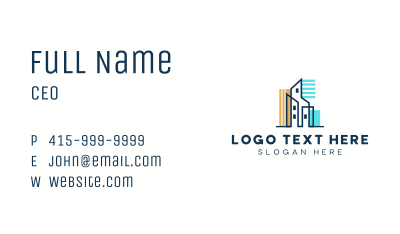 City Building Structure Business Card Image Preview