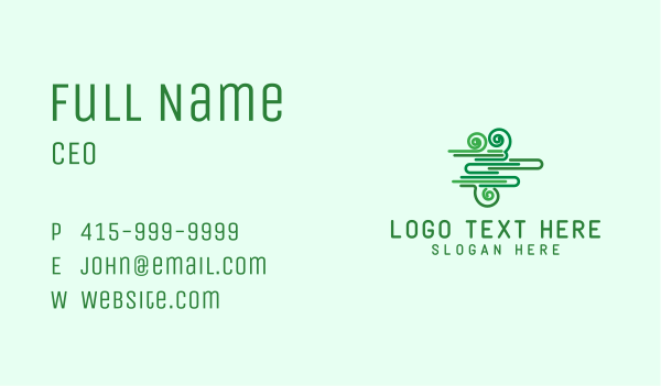 Air Natural Energy Business Card Design Image Preview