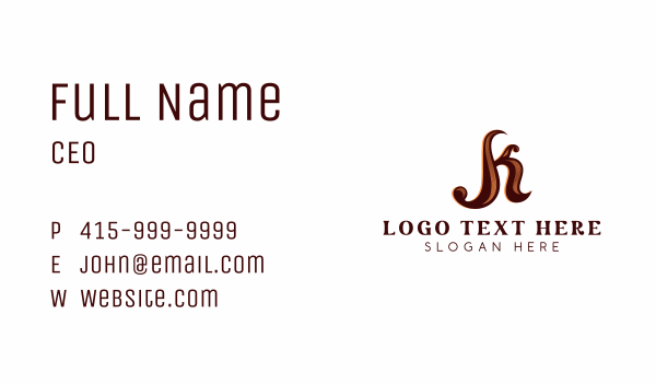 Generic Vintage Letter K Business Card Design Image Preview