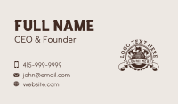 Rustic Lumberjack Tools Business Card Preview