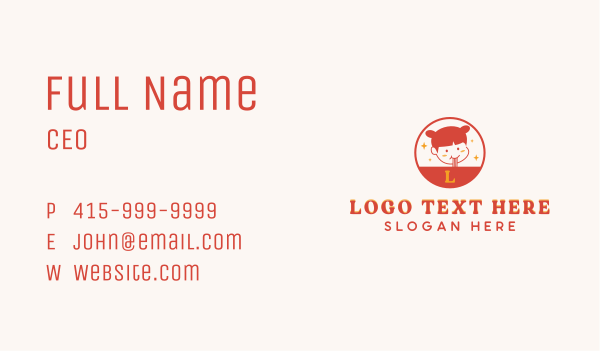 Ramen Girl Restaurant Business Card Design Image Preview