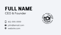 Digital Camera Lens Business Card Design