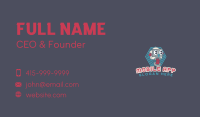 Retro Robot Gaming Business Card Image Preview