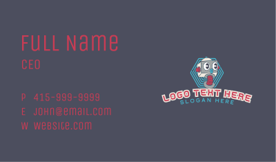 Retro Robot Gaming Business Card Image Preview