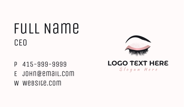 Beauty Eyebrow Lashes Business Card Design Image Preview