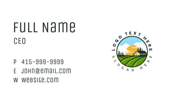 House Farm Gardening Business Card Design Image Preview