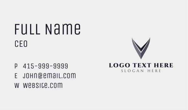Corporate Business Letter V Business Card Design Image Preview