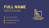 Gold Building Square Business Card Image Preview