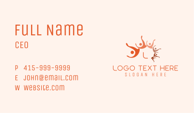 Orange People Community Business Card Image Preview