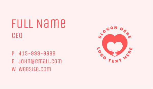 Hug Heart Cooperative Business Card Design Image Preview