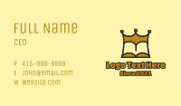 Gold King Book  Business Card Image Preview