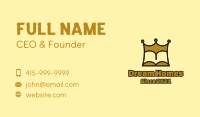 Gold King Book  Business Card Image Preview