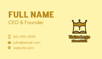 Gold King Book  Business Card Image Preview