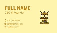 Gold King Book  Business Card Image Preview