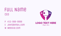 Table Tennis Galaxy Shield Business Card Image Preview
