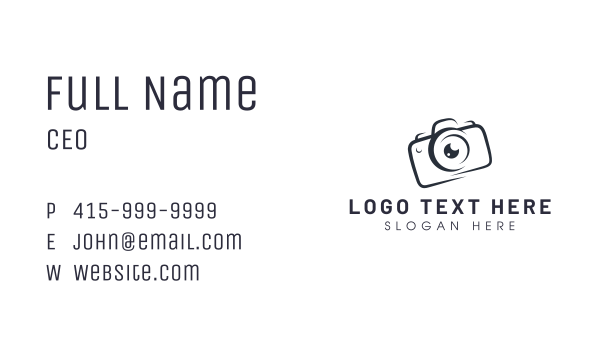 Shutter Camera Photography Business Card Design Image Preview