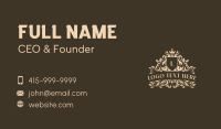 Regal Shield Monarchy Business Card Design